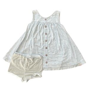 Omi Jo (4Y) Blue Polka Dot Tunic Set
